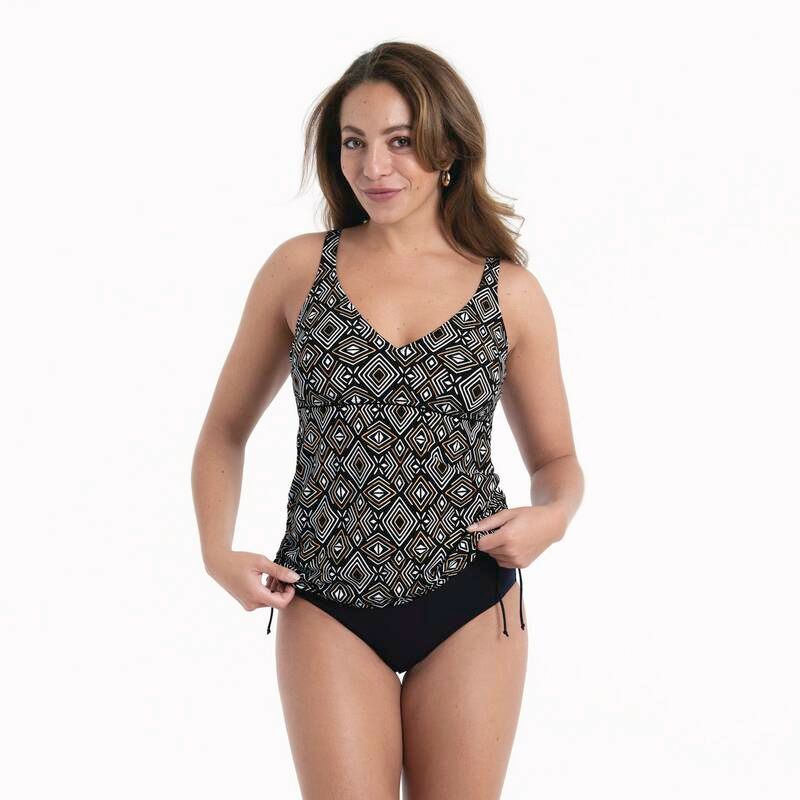 Anita Tankini top Style Malaika Top zwart/goud 8497-1