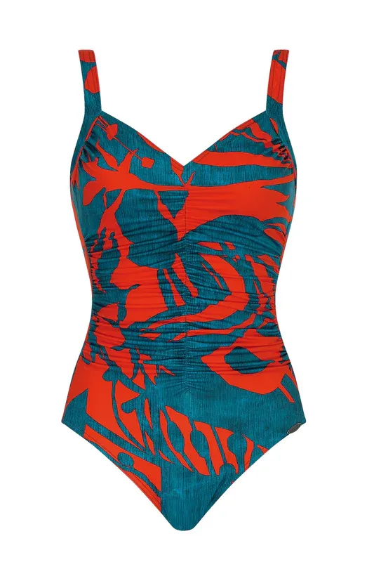 Sunflair Badeanzug jeans/orange 22003