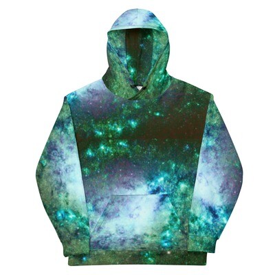 Particle Green Galaxy Hoodie