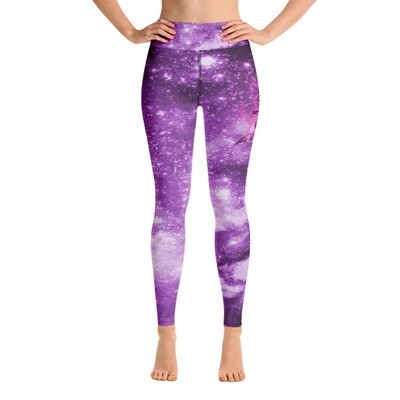 Particle Purple Galaxy Leggings 