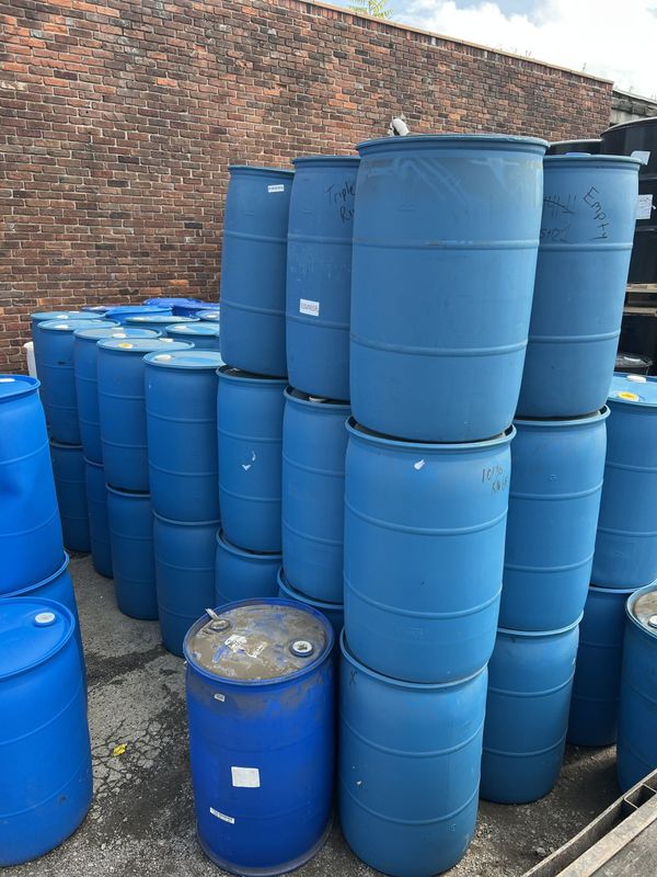 Plastic Drums Uncleaned