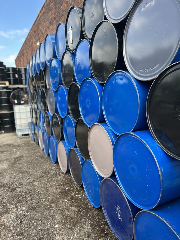 Metal Drums Uncleaned