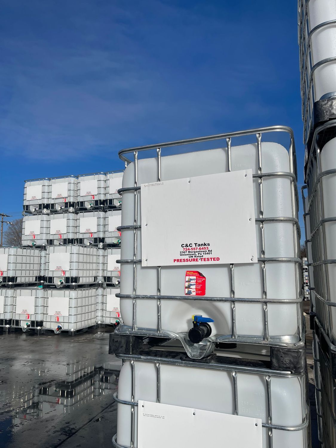 275 gallon Refurbished IBC Tanks