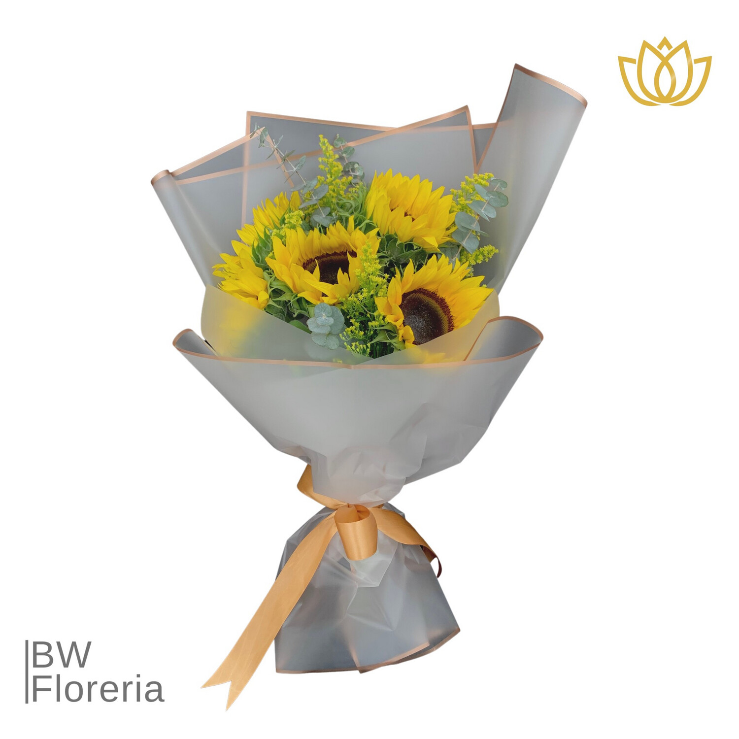 RAMO DE 5 GIRASOLES RADIANTES
