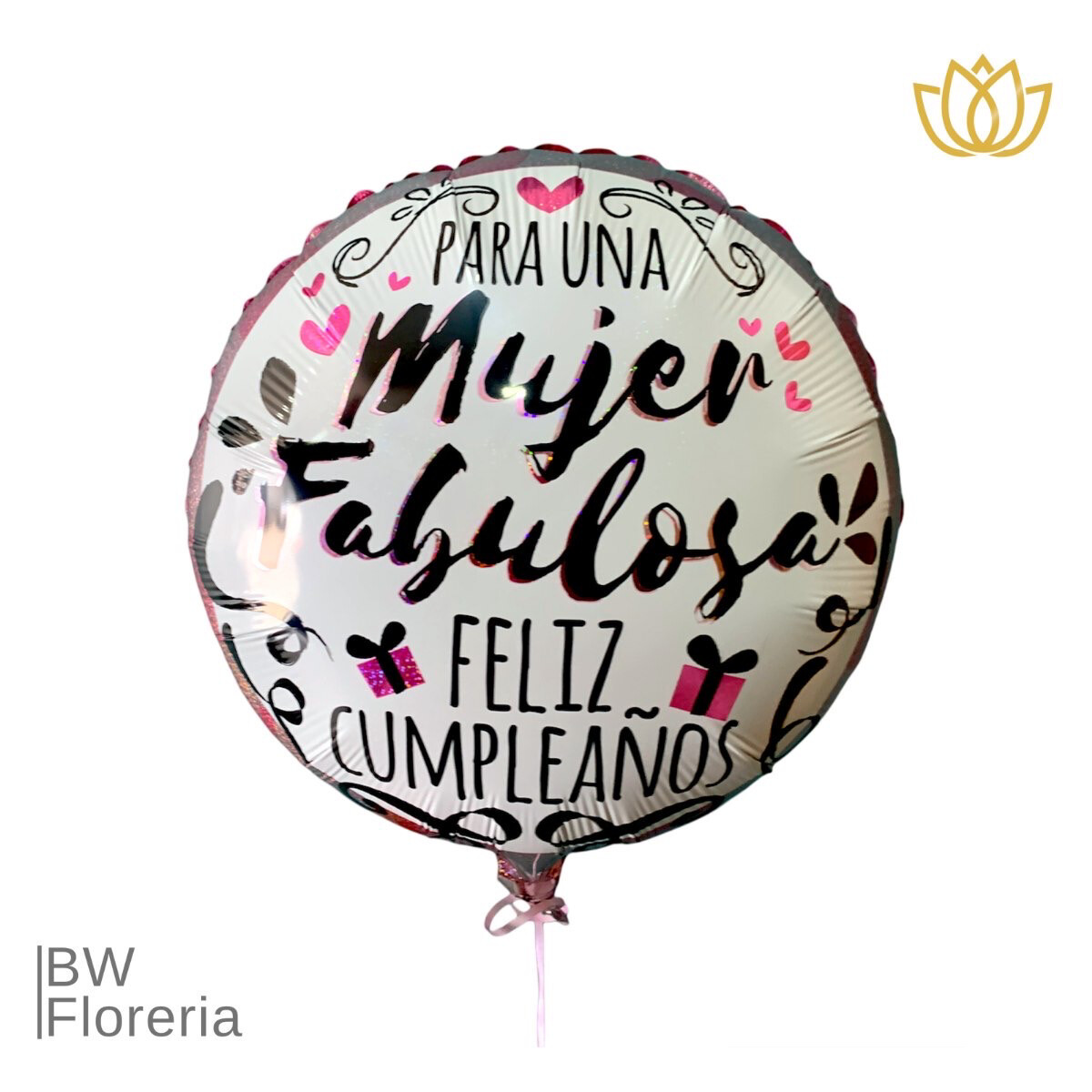 GLOBO C/AIRE 18´´ FABULOSA MUJER, feliz cumpleaños
