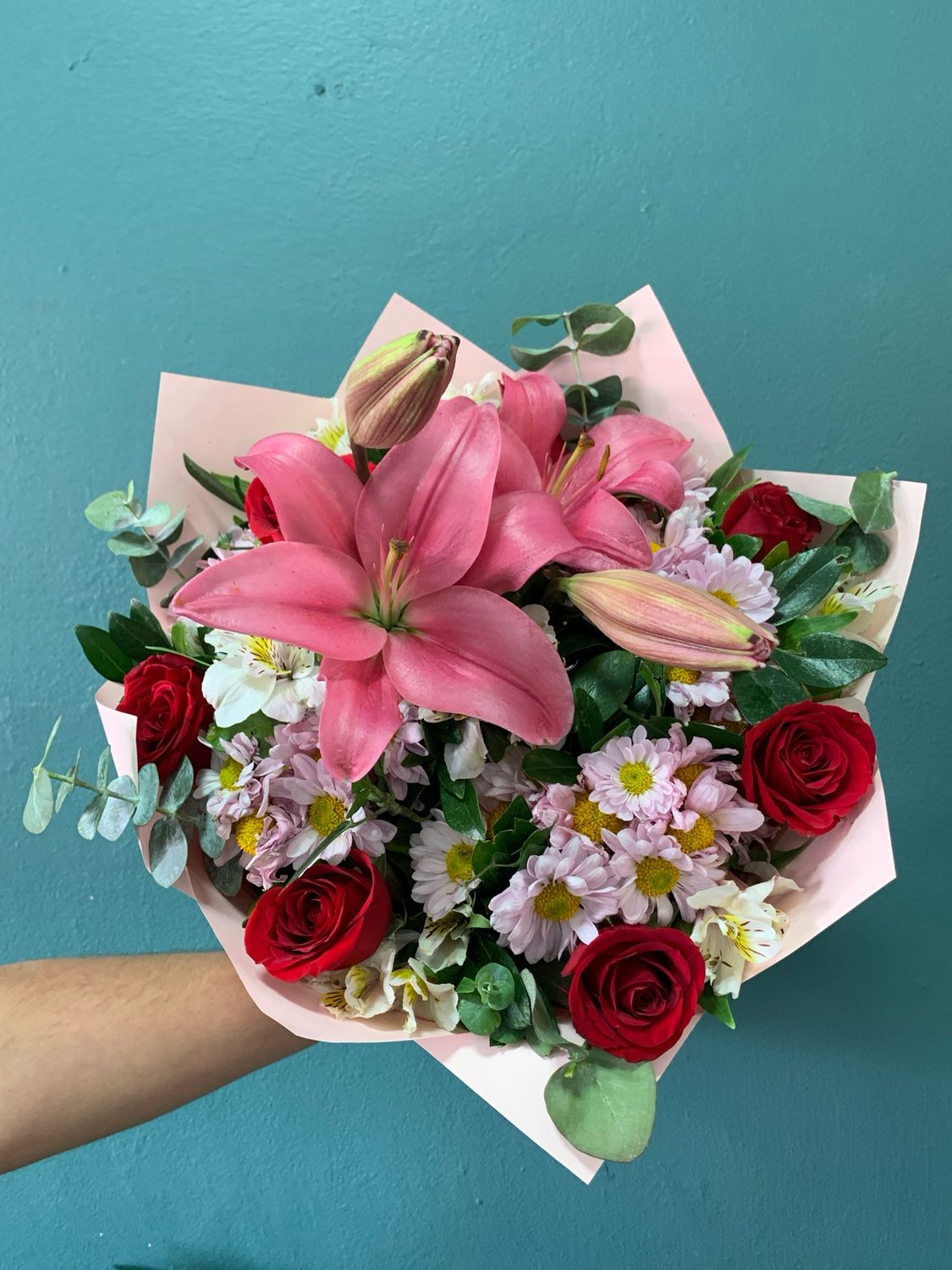 bouquet mix rosa