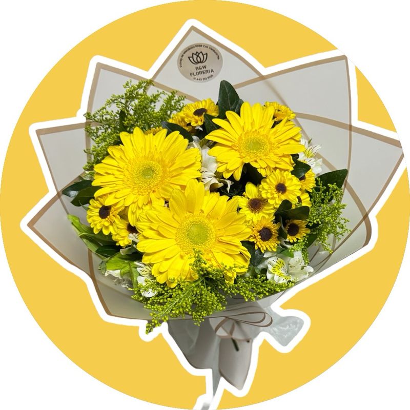 BOUQUET MIXTO 3 GERBERAS