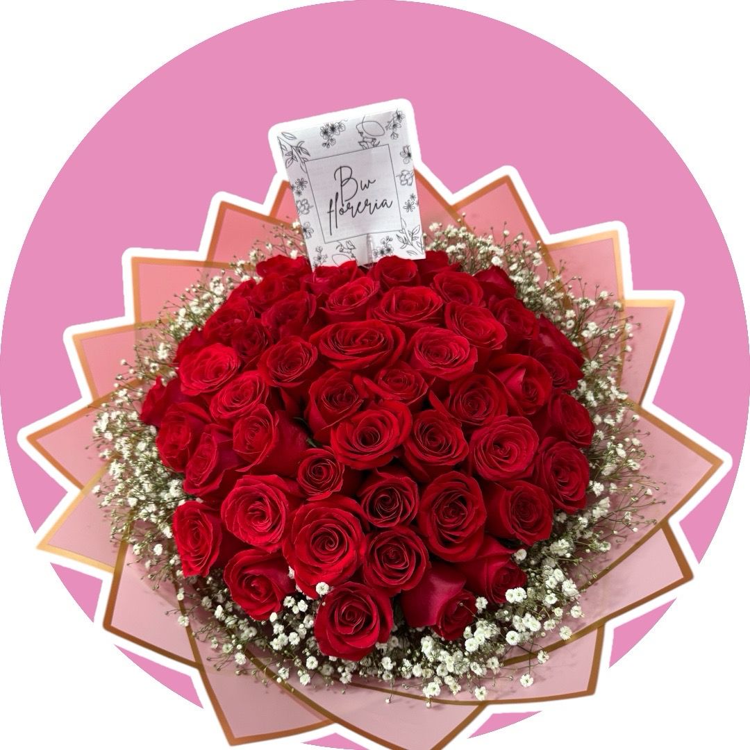 BOUQUET 50 ROSAS ROJAS🤱🏻