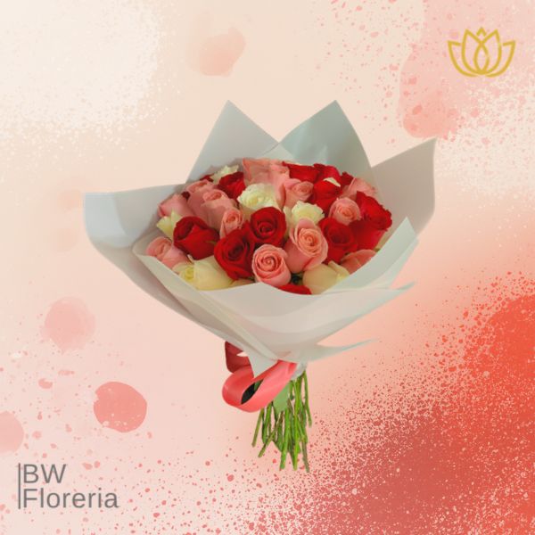 AMOUR MIX 36 rosas 💌