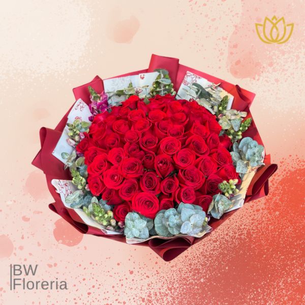 RAMO BUCHON DE 50 ROSAS 💌