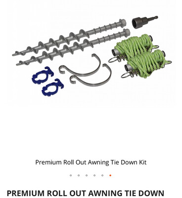 Premium Awning Tie Down kit