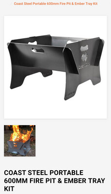 Portable Fire Pit And Ember tray
