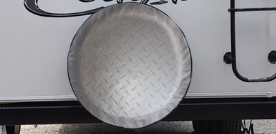 ADCO Tyre Cover - Diamond Plate 25 1/2
