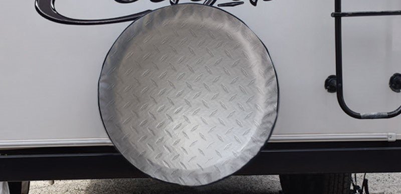 ADCO Tyre Cover - Diamond Plate 25 1/2"