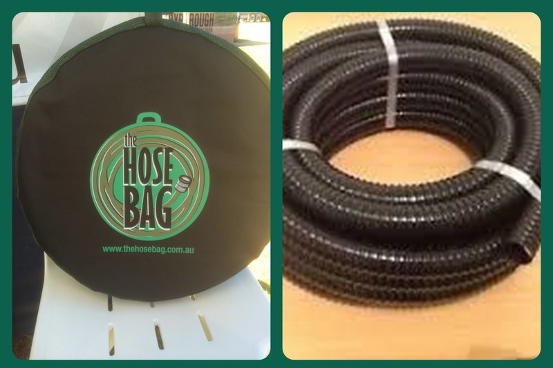 HOSE BAG BUNDLE  5 - 1 Large Hose Bag and 10meters of 28mm Drainage Hose