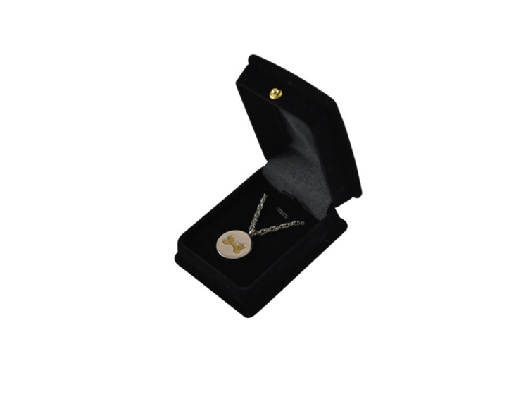Two Tone Bone Pendant w/ Chain