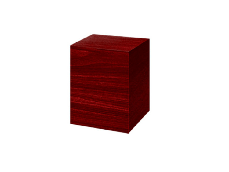 Wood Box Dark Brown Urn