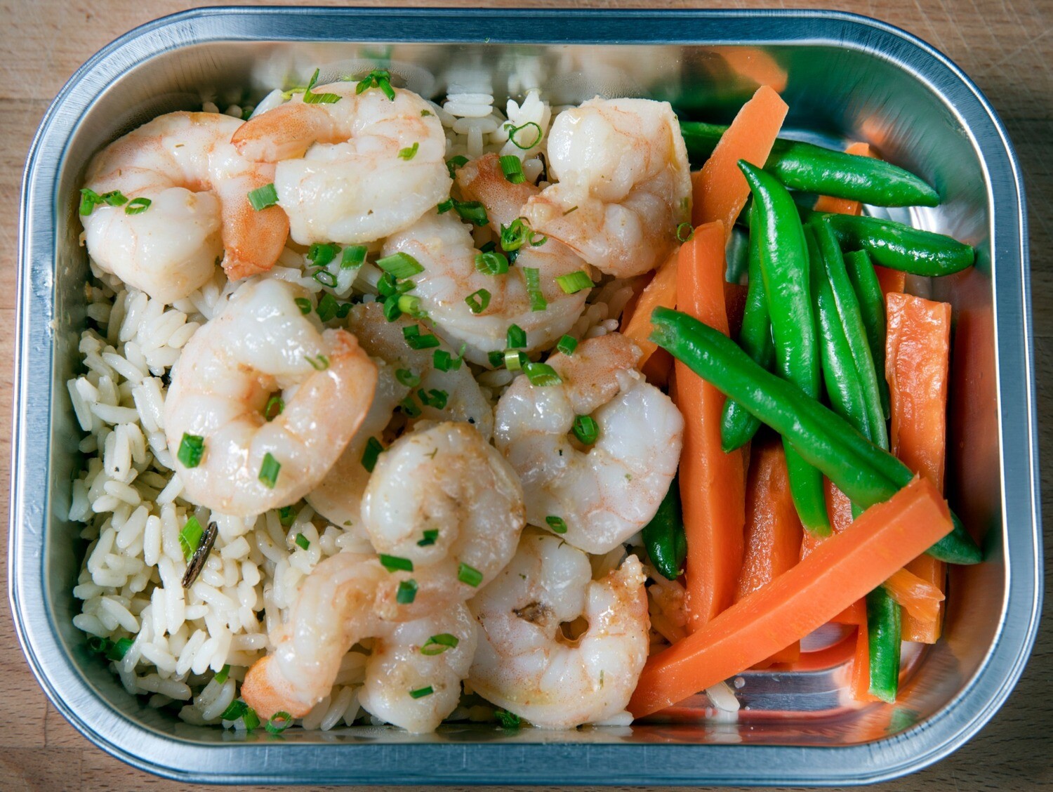 Crevettes glacées à l&#39;ail/Garlic glazed shrimps
