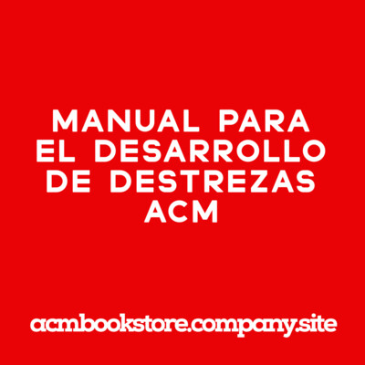 PRE-KINDER - MANUAL PARA EL DESARROLLO DE DESTREZAS - ACM - ISBN PK-ESPAÑOL