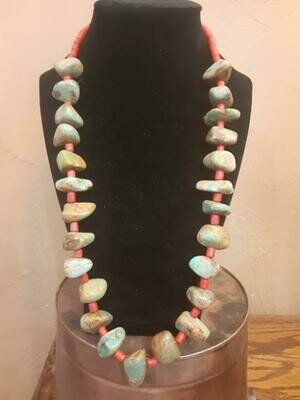 Chunk Turquoise & Coral
