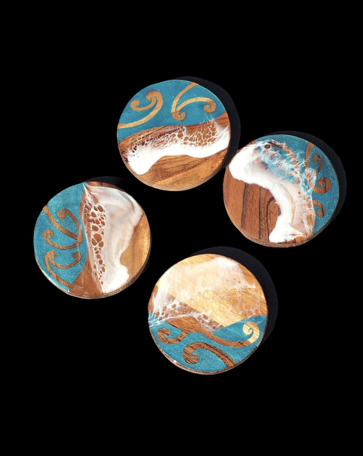 Moana (Teal) Coasters 