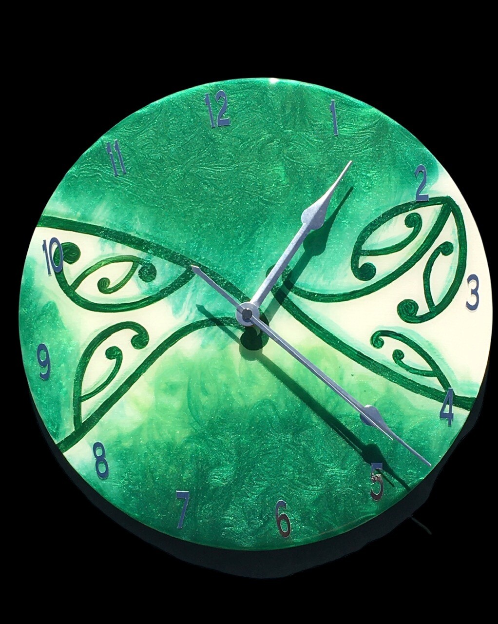 Green Stone Clock