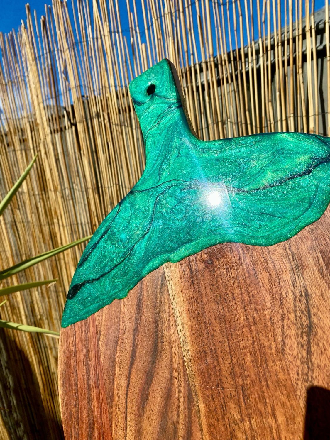 Green Stone Small Serving Board