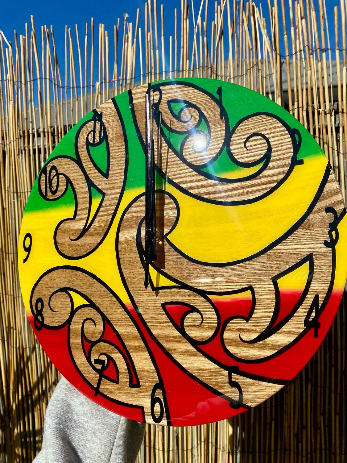 Rasta Maori Clock