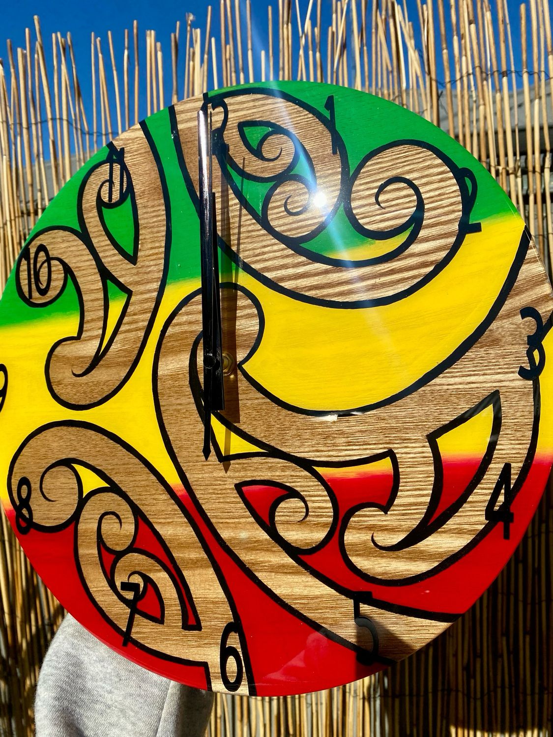 Rasta Maori Clock