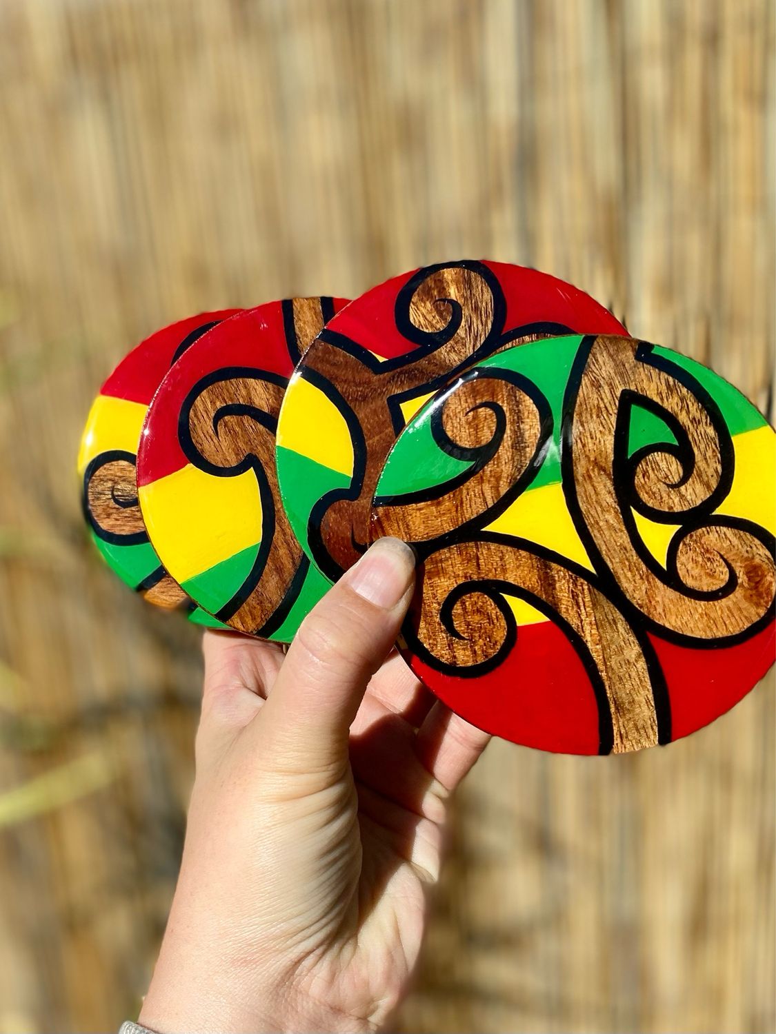 Rasta Maori Coasters