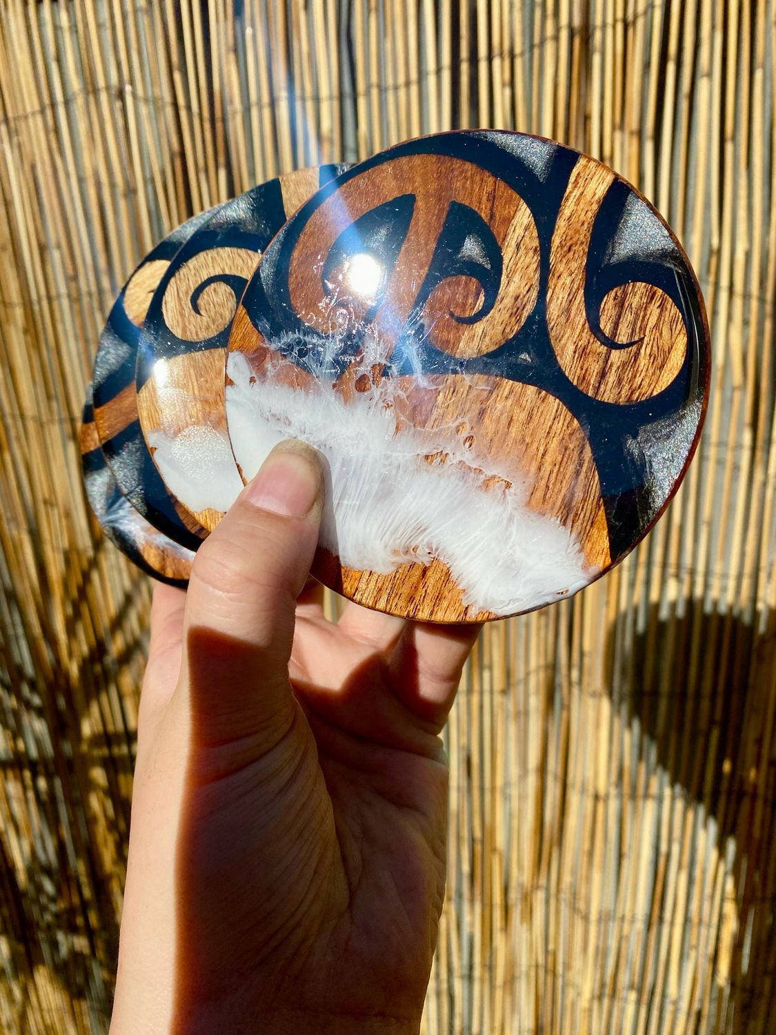 Moana (Black &amp; Silver) Coasters