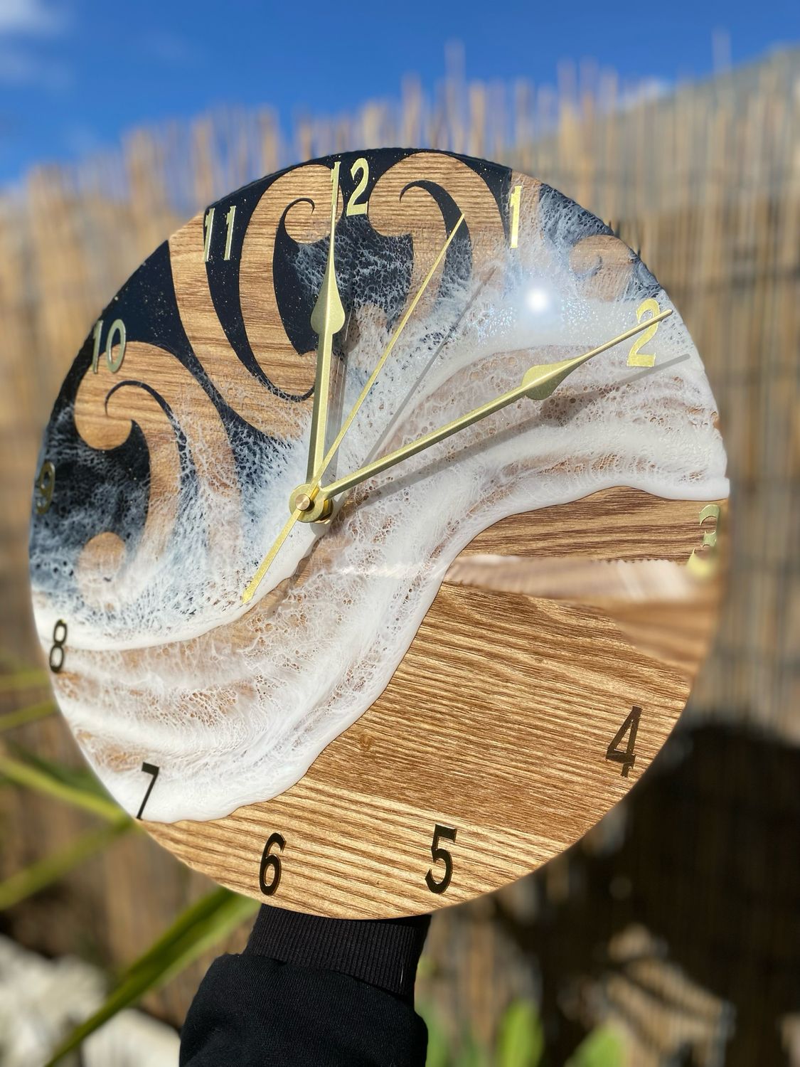 Moana Black Clock