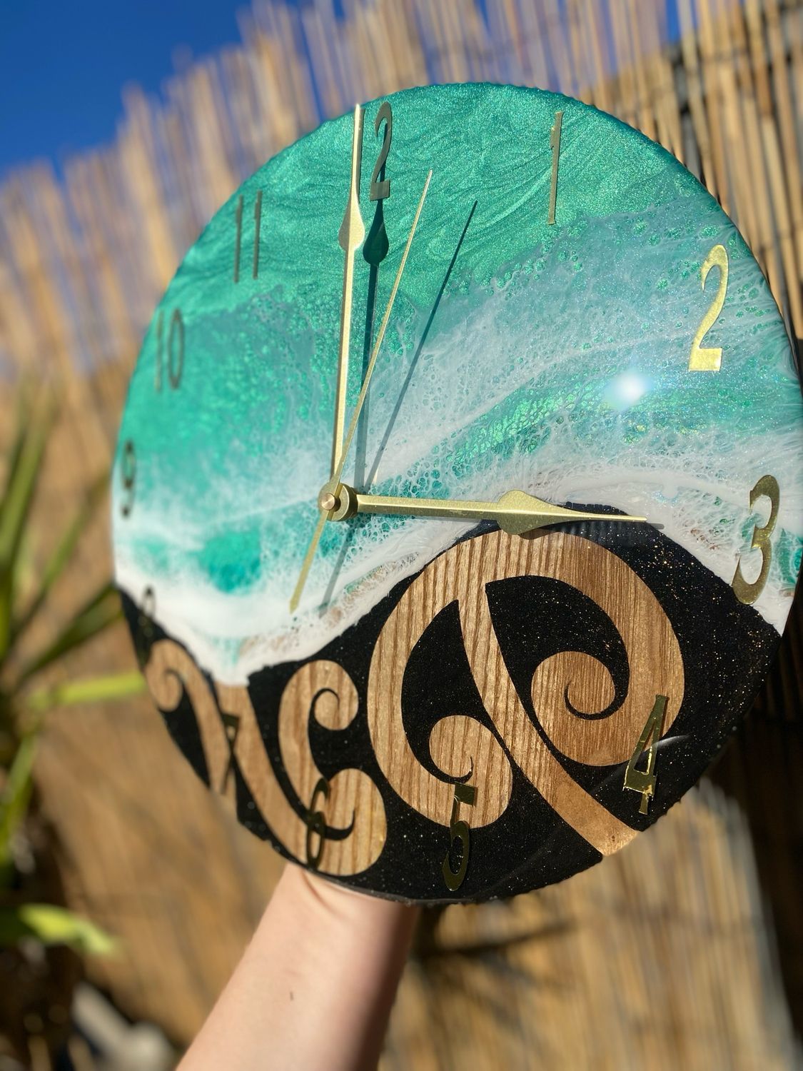 Green Moana Koru Sand Clock