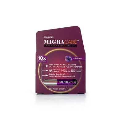 MIGRACARE - Lavender Essential Oil Easy Breathe, Instant Relief &amp; Rejuvenates