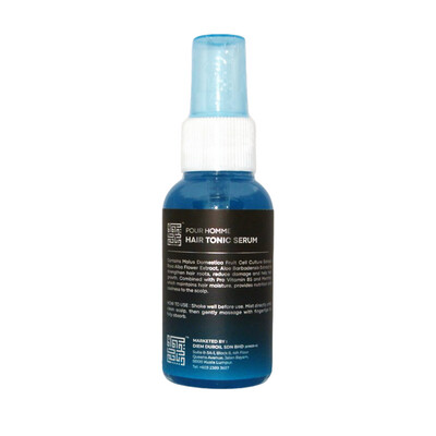 Hair Serum Tonic for Men infused with Malus Domestica Fruit Cell Culture Extract.