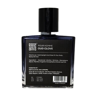 &quot;Pour Homme Oud Clove Perfume&quot; - An Enchanting Blend of Spicy Clove and Rich Oud for Men