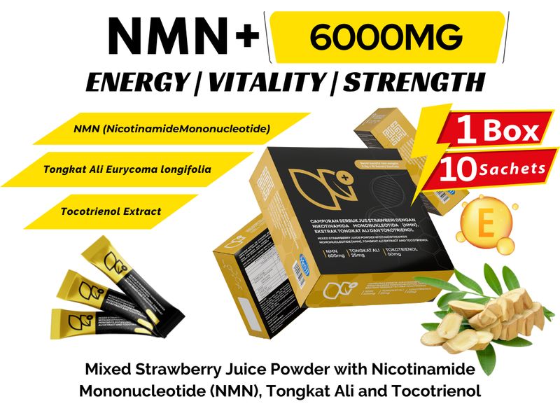 NMN with Tongkat Ali &amp; Tocotrienol - Boost NAD+, Enhance Vitality, Support Healthy Aging