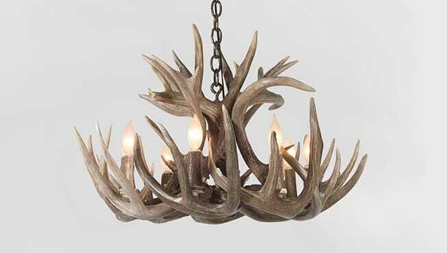 8 LT. WHITETAIL CHANDELIER
