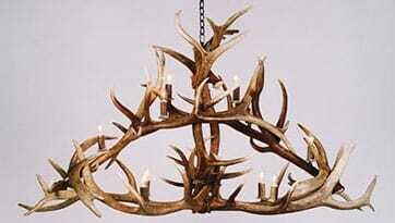 10 LT. ELK CHANDELIER