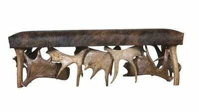 5 FOOT COWHIDE BENCH
