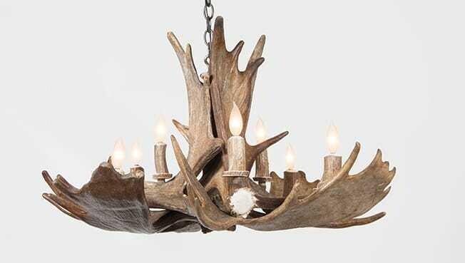 8 LT. MOOSE CHANDELIER