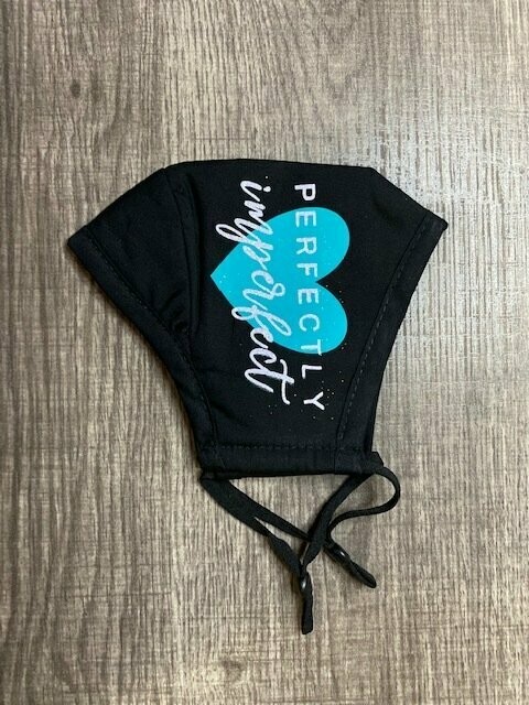 Mask: Perfectly Imperfect Teal Heart