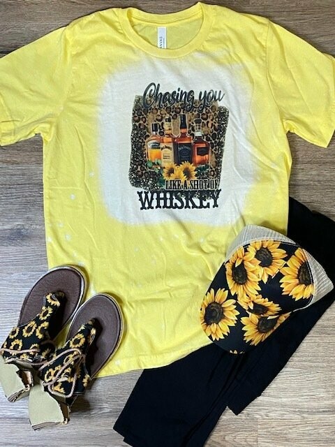 "Chasing you like a shot of whiskey" (M)