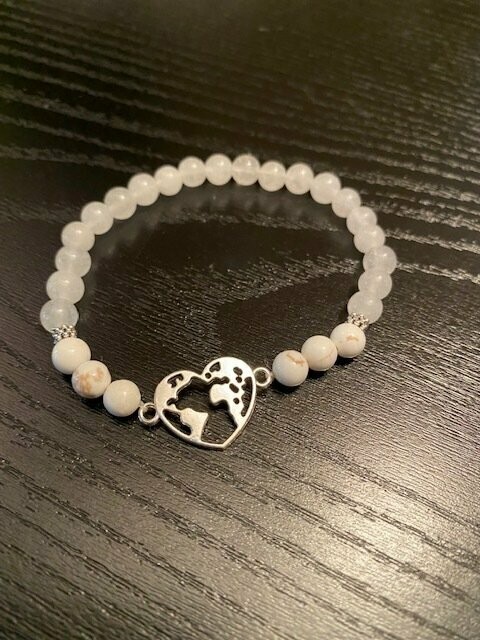 World Heart Stone Bracelet