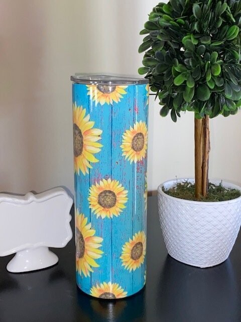 "Sunflower Fields" 20 0Z Tumbler