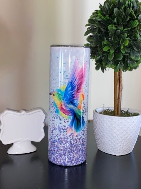"Rainbow Mockingbird" 20 0Z Tumbler