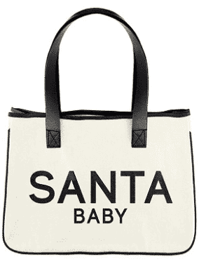Creative Brands (Santa Barbara Design Studio) - Mini Canvas Tote - Santa Baby