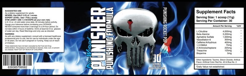 PRE-WORKOUT PUNISHER - EXTREME FORMULA (NOT FOR BEGINNERS)