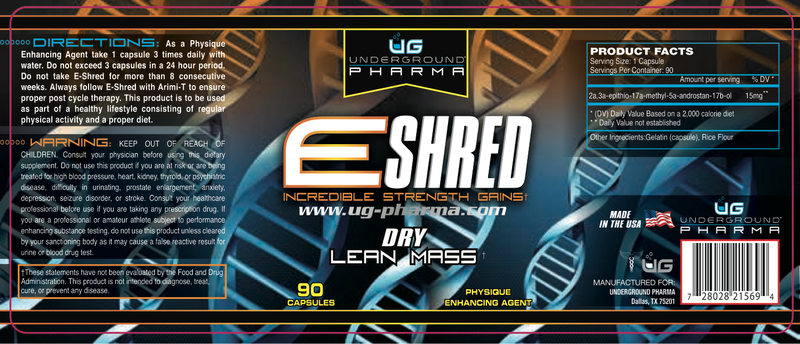UG PHARMA - E-SHRED