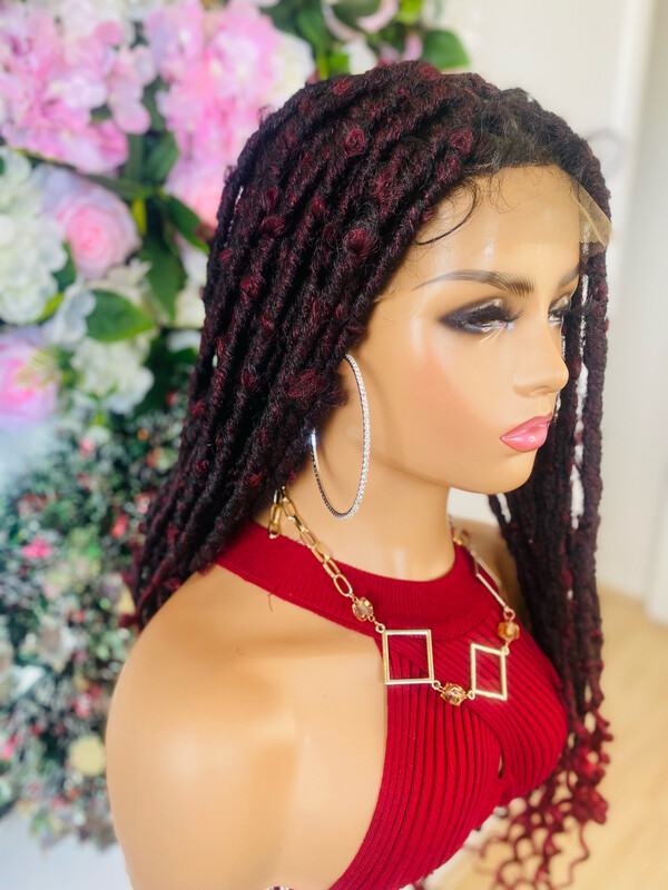 Faux locks Braided Wig 99J